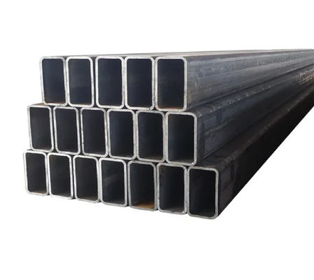 1.2mm لوله فولاد کربن RHS مستطیل فولاد خفیف قطعه حفره ای 25mm X 50mm X 1.2mm